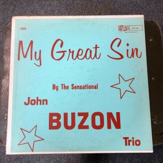 John Buzon My Great Sin Lp Band Box Records Bbr - 1002 Private Press Us Exotica