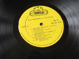 Rare WILLY MELENDEZ y SU GRAN ORQUESTA 1970’s Puerto Rico Davila LP Guaguanco 2