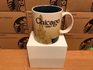 Starbucks Global Icon Chicago 16 Oz Mug With Sku.