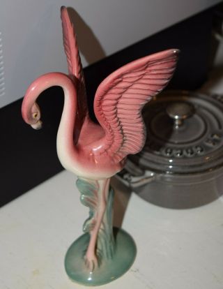 7 " Vintage Brad Keeler Signed 843 Flamingo Figurine Wings Up