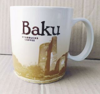 2016 Starbucks Baku City Mugs 16 Oz