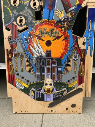 Bally The Addams Family Pinball Machine Playfield.  Art 2