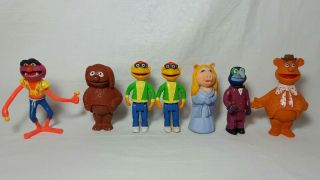 The Muppets Vintage Figures Henson Miss Piggy Gonzo Animal Fozzi Fisher Price