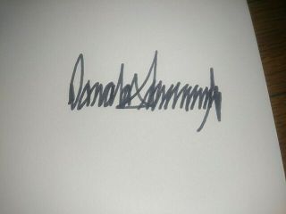 Donald Trump Autograph Book The America We Deserve Hand Signed 1st Printing