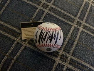 President Donald Trump Authentic Hand Signed Autograph Baseball Proof