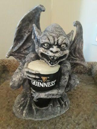 Guinness Irish Beer Gargoyle Resin Statue Halloween Advertising Mancave Pub Bar