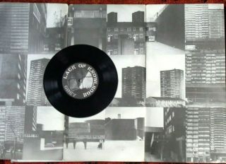 Lack Of Knowledge Grey 4 Track Ep Crass Records Fold - Out Poster Sleeve