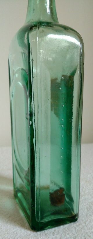 DR KILMER’S Swamp Root Medicine Bottle,  Green glass,  partial label - 1880 to 1900 3