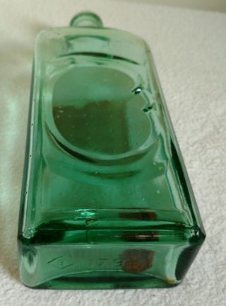DR KILMER’S Swamp Root Medicine Bottle,  Green glass,  partial label - 1880 to 1900 7