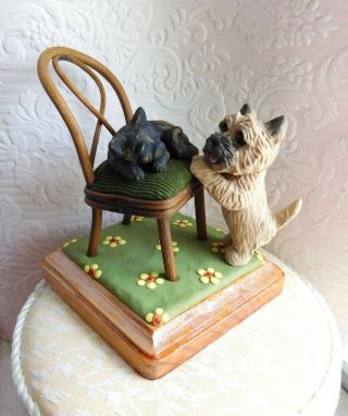 Reserved Item (not For Public) Cairn Terrier Sculpture By Raquel At Thewrc