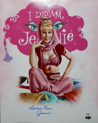 I Dream Of Jeannie 16x20 Signed By Barbara Eden Psa/dna Classic Tv