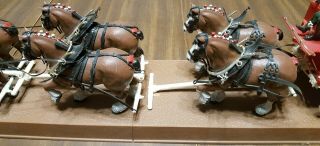 ANHEUSER BUSCH BUDWEISER CLYDESDALE HORSE WAGON MODEL 4