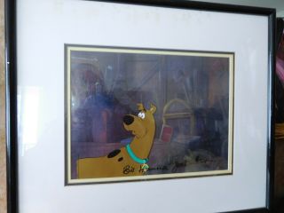 Scooby Doo Production Cel,  Signed Hanna - Barbera,  Id 6045