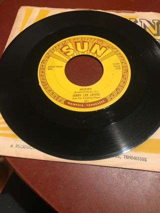 Jerry Lee Lewis - Bonnie B/Money Sun 371 Rockabilly 45 2
