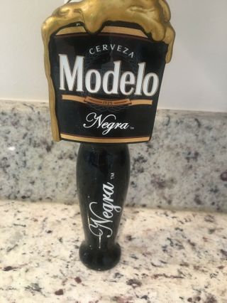 NIB MODELO NEGRA CERVEZA SUGAR SKULL Day of The Dead Beer Tap Handle 6