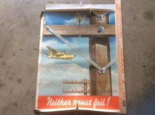 Neither Must Fail Ww Ii Poster By Whitney Thoenen Bell Telephone And Airplane