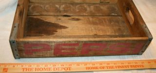 Vintage Pepsi Wood Crate Case Box