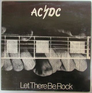 Ac/dc Let There Be Rock 2nd Press Albert Productions Australia Lp Vinyl Ex/vg,