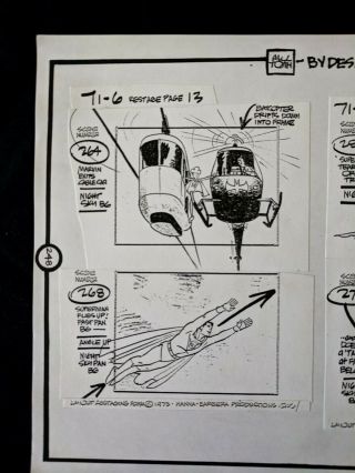 ALEX TOTH by Design Friends 1973 Hand Crafted STORYBOARD Pg 248 SUPERMAN 2