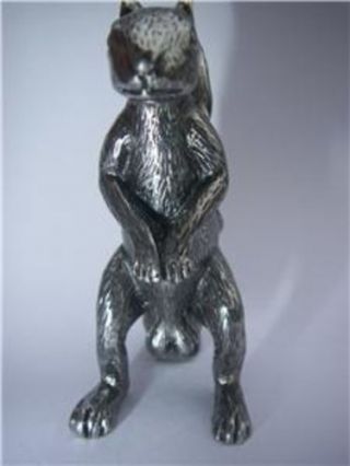 Squirrel Figurine Nuts Protector Card Guard Poker Metal