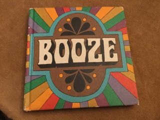 Booze Cocktail Drink Recipes Groovy Art 1967 Vintage Alcohol Mixer Book