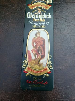 Glenfiddich Scotch Whisky Tin Box.  Clan " Drummond "
