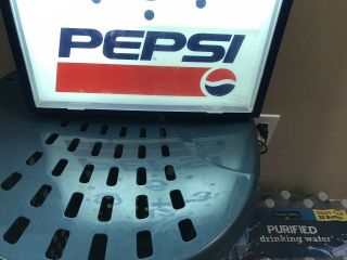Vintage Pepsi Cola Soda Pop Advertising Wall Light Up Clock Sign USA 2
