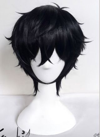 Hot Sell Persona 5 Joker Kurusu Akira Wig Styled Short Black Cosplay Wigs