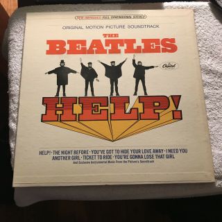 The Beatles Help Lp 65 Cap Smas 2386 Stereo Plays Vg,  /vg,  (2)