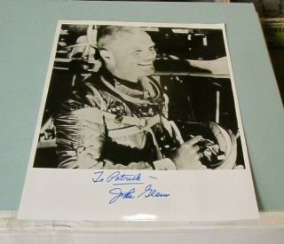 John Glenn Nasa Astronaut Us Senator Autograph Signed Photo 8x10,  Envelope
