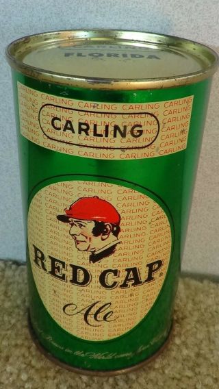 Old Carling Red Cap Ale Ft Beer Can W/florida Vanity Top