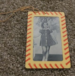 Shirley Temple Cinderella Coach Clothing Hang Tag W/frame & String 3