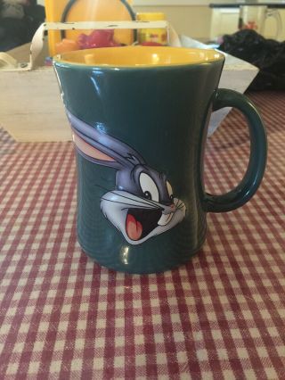 Bugs Bunny Rare Looney Tunes/ Warner Bros 1999 Xpres 3d Ceramic Coffee Mug
