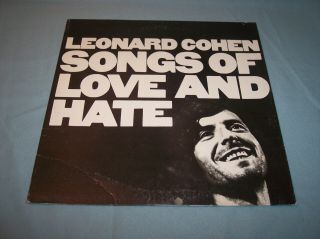 Leonard Cohen Songs Of Love And Hate 1971 Columbia C 30103 Stereo Insert Vg,  Nm