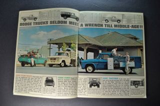 1964 Dodge Truck Brochure Pickup Panel Town Wagon,  Spec Sheet 64 3