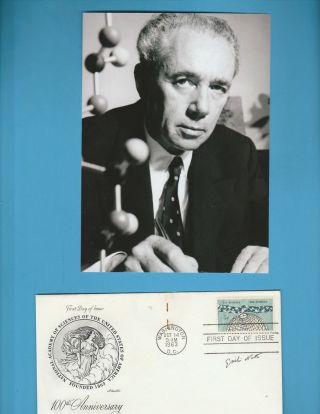 Giulio Natta (nobel Prize Chemistry 1963) Signed National Academy Sciences Fdc