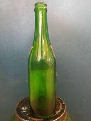 Rare Early 1900 ' s Vintage Howel ' s Root Beer Paper Label 12oz Green Bottle 6