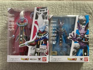 Dragon Ball Z Sh Figuarts Beerus And Whis Complete Authentic