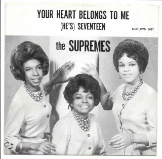 Supremes Diana Ross 1st Motown Pic Sleeve W/vinyl Florence Ballard