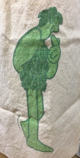Vintage Jolly Green Giant Canvas Apron - " Corn Eaters Make Butter Lovers " E - 40