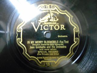 Bix Beiderbecke Holy Grail " In My Merry Oldsmobile " First Promo Issue - Goldkette