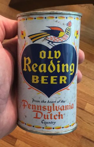 Old Reading Beer Can Heart Bird Logo Reading Pa Advertising