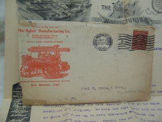 1906 Huber Steam Engines & Threshing Machinery Letterhead & Envelope 3