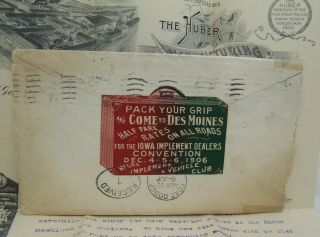 1906 Huber Steam Engines & Threshing Machinery Letterhead & Envelope 4