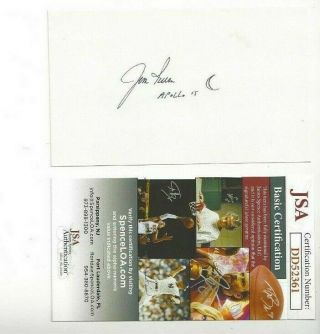 Jim Irwin Autographed 3x5 Card Nasa Space Astronaut Apollo 15 Jsa