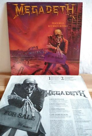 Megadeth 1986 Peace Sells.  Vinyl Lp Capitol St - 12526