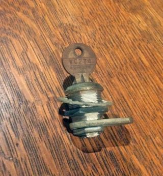 Wurlitzer 1015 Coin Box Lock / Key For Drahrebe Only