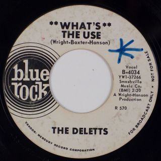 The Deletts: What’s The Use Us Blue Rock Northern Soul Dj 7” 45 Mp3