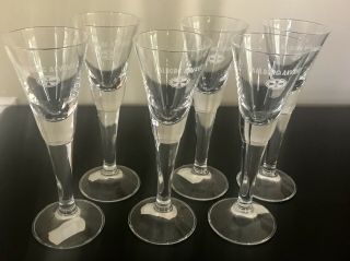 Vintage Rastal Aalborg Akvavit Crystal Shot Vodka Glasses,  Set Of 6