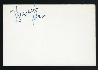 Harrison Price Signed Autograph 4 " X6 " Card Helped Walt Disney W/disney World